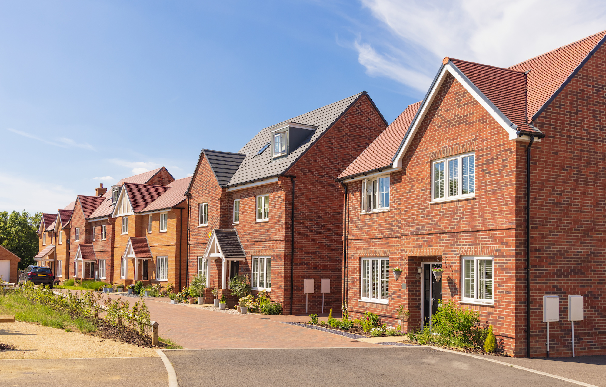 Detached new build homes
