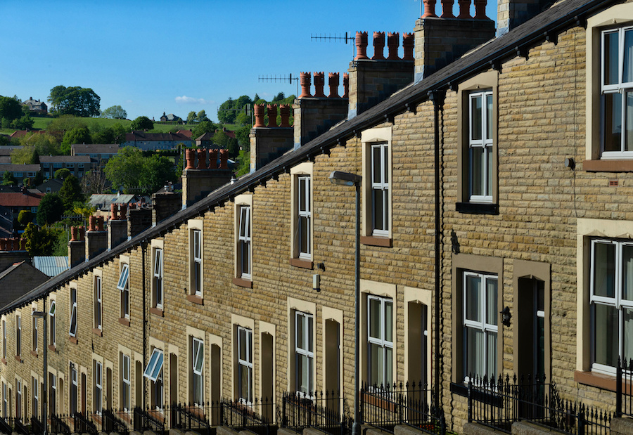 Stone built terraced housing