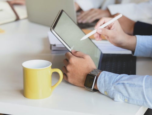 people at desk